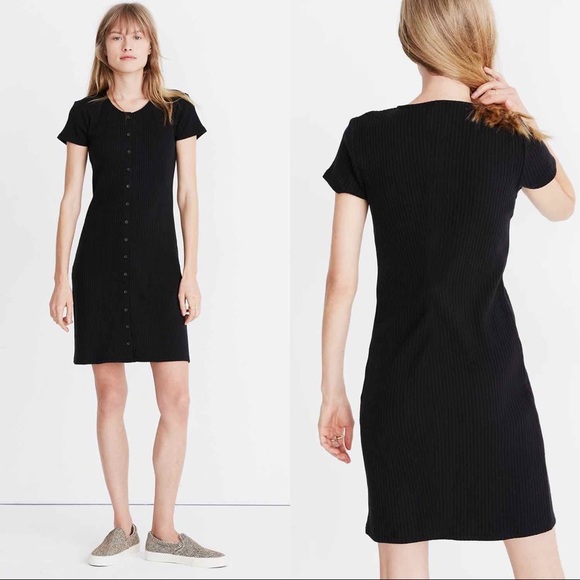 Madewell Dresses & Skirts - Madewell Button-Front Ribbed Mini Dress